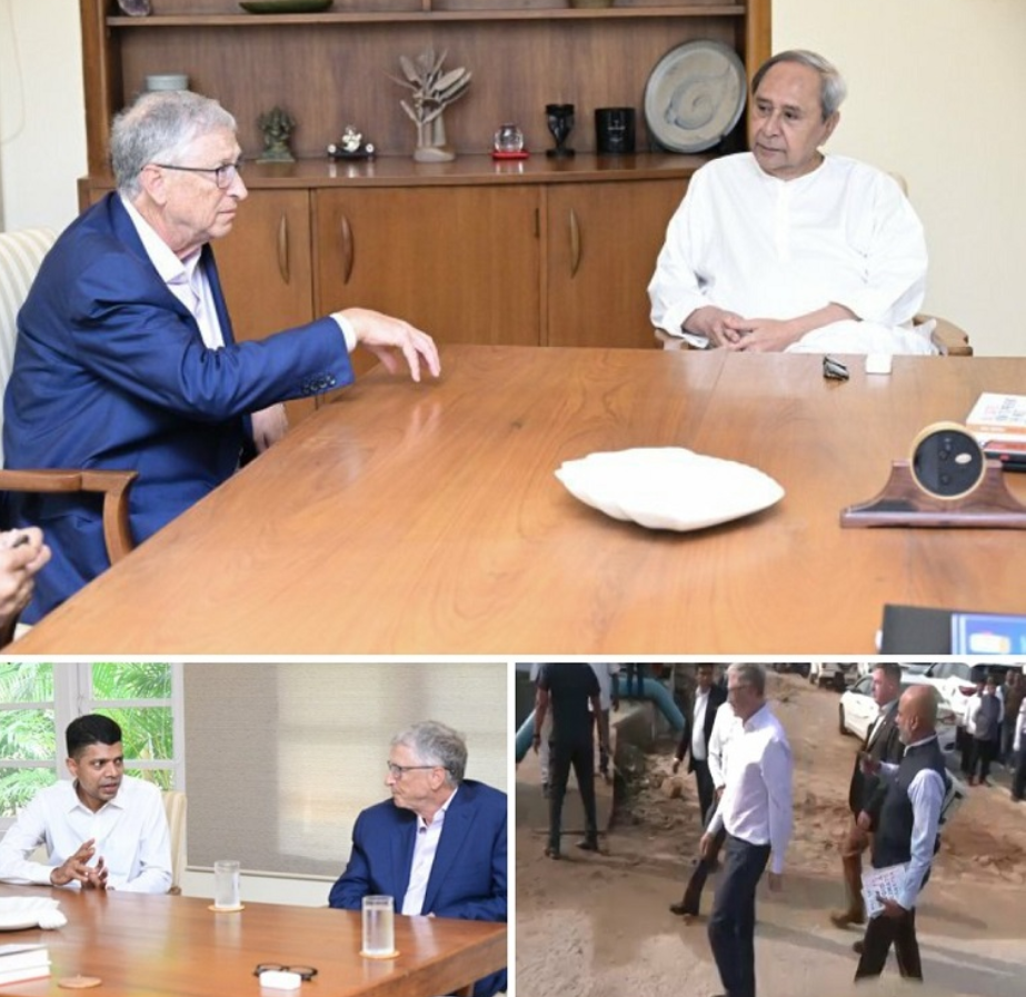 Bill Gates Meet Chief Minister Naveen Patnaik