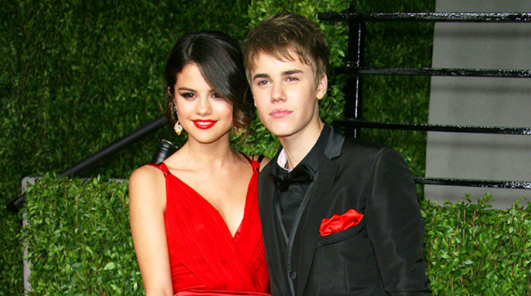 Justin Bieber with Salena Gomez